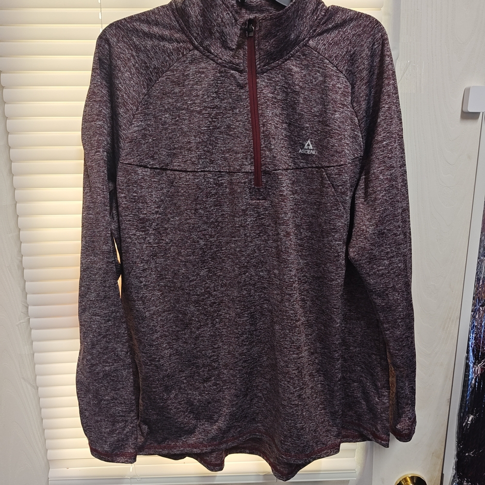 Ascend Base Layer Women’s Pullover Shirt Long Sleeves 1/4 Zip Sweater